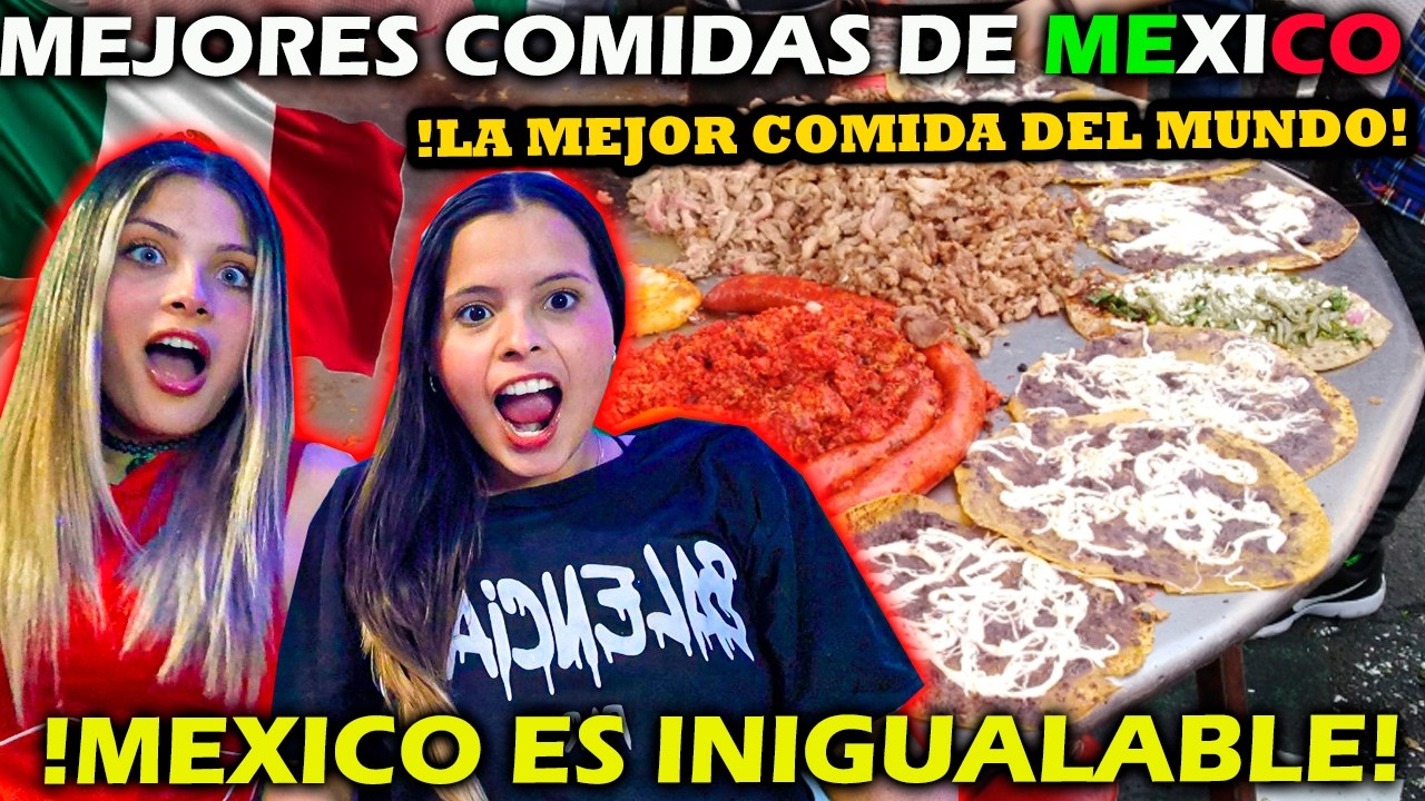 TOP MEJORES 😍 COMIDAS en 🇲🇽MEXICO - 🇨🇺CUBANAS REACCIONAN