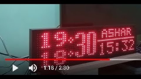 Jadwal Sholat Bluetooth P10 DMD Arduino (64x16)