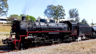 The Picnic Train NSWGR 5917 Departs Dungog
