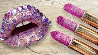 Download Slime Coloring With Makeup! Mixing Lipstick And Pink Lip Eyeshadow Into Slime. S Video MP3 Slime Coloring With Makeup! Mixing Lipstick And Pink Lip Eyeshadow Into Slime. S