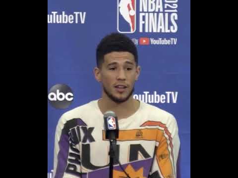 Devin Booker spoke about the competitiveness with Chris Paul in their very first practice #shorts
