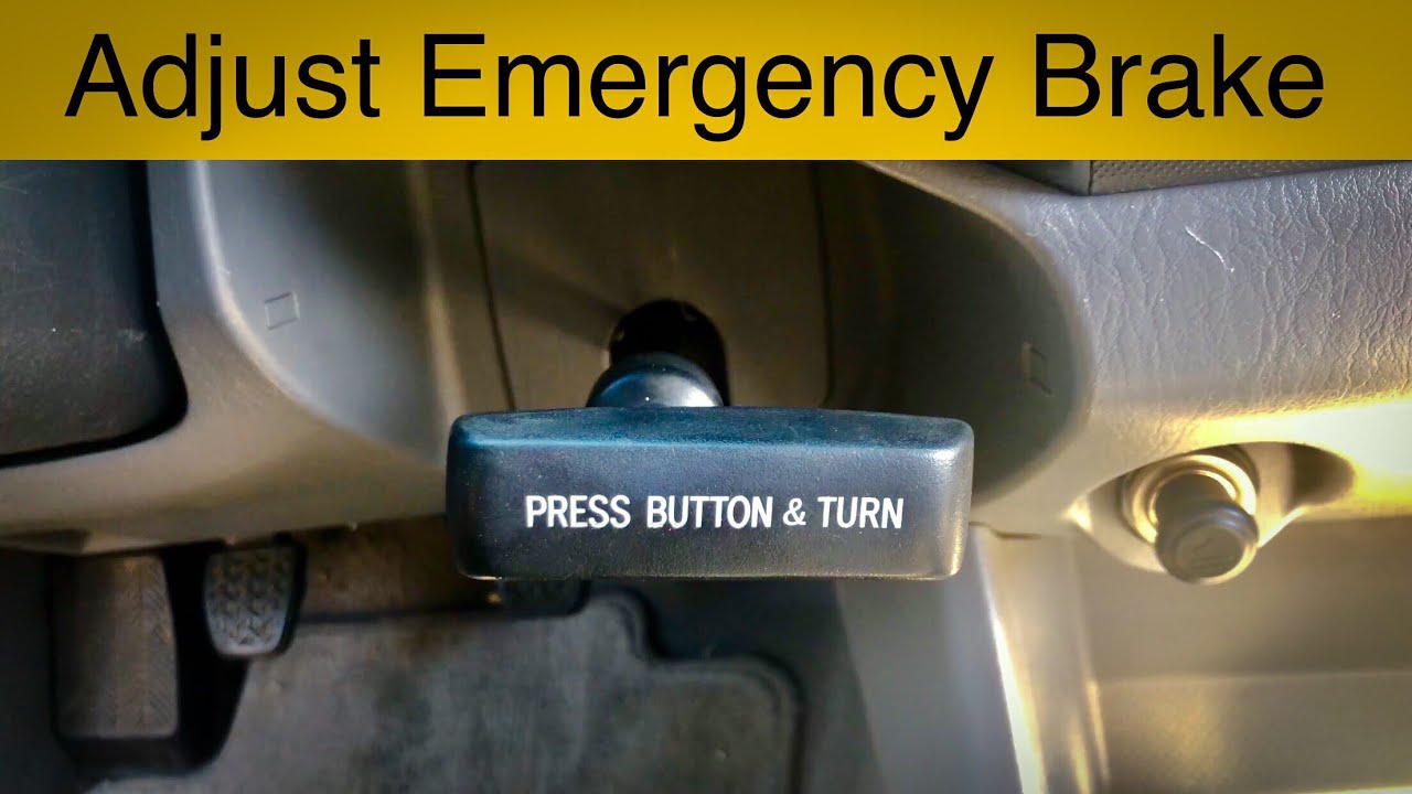 How To Adjust The Emergency Parking Brake On A Toyota