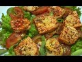 Салат с жареным сыром. Просто Вкусно  Готовим с Инной Salad with fried cheese