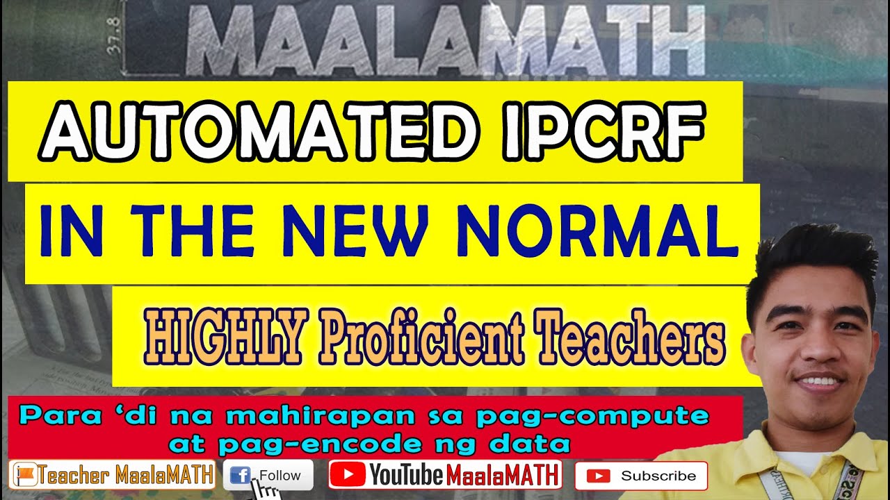 Master Teachers' Automated IPCRF for 2020 - 2021 - YouTube.