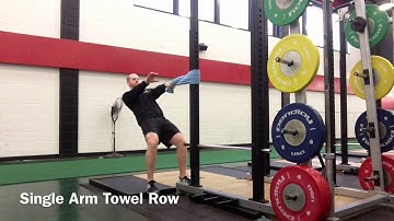Single Arm Towel Row