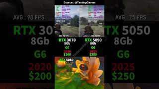 RTX 3070 vs RTX 5050 💥 REAL Gaming Benchmarks &amp; Value Comparison👀 #benchmark #rtx5050 #gtx1080ti