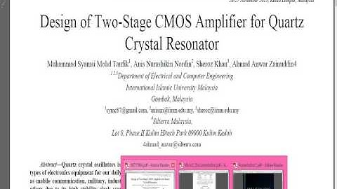 PART 1/3 - INTRODUCTION TO ANALOG VLSI DESIGN