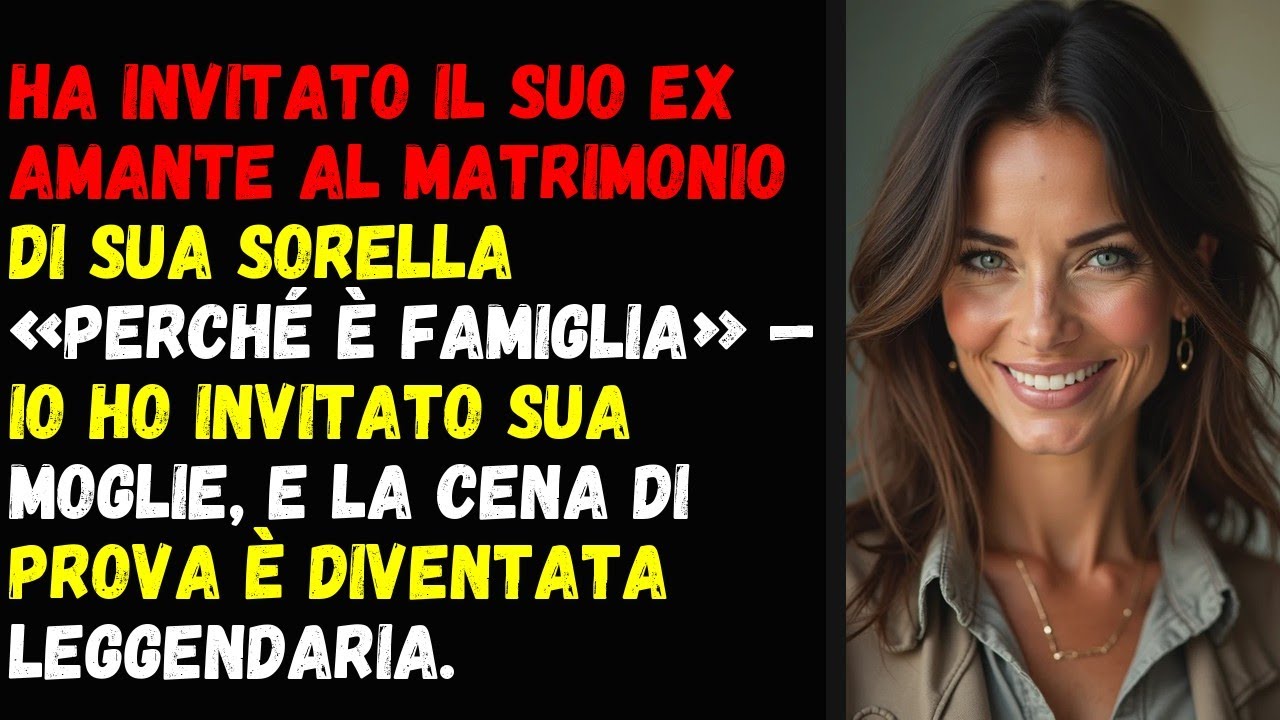 Ha invitato il suo ex amante al matrimonio di sua sorella «perché è ...