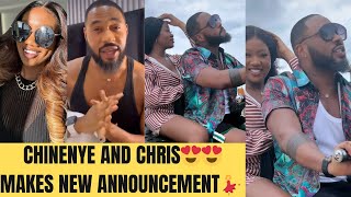 CHRIS OKAGBUE AND CHINENYE NNEBE MAKES EXCITING ANNOUNCEMENTS 😍❤️#chinenyennebe