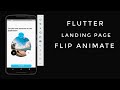 FLUTTER UI - Landing Page with Flip Animation