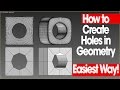 How to Create Holes in Geometry - 3ds Max - Easiest Way