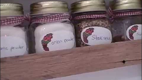 Pallet Wood Spice Rack.