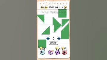 How many triangles are there ?|| Brain test || Level 149 gameplay