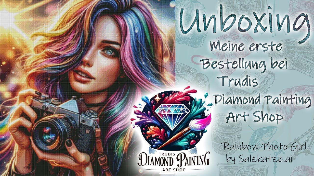 Unboxing | Meine erste Bestellung bei Trudis Diamond Painting Art Shop - Rainbow-Photo Girl
