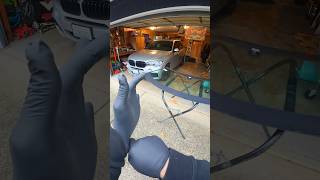 BMW Windshield Replacement 💪😎 #bmw #autoglass #pov