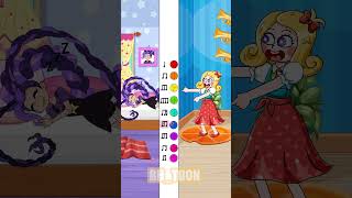 Lily Lovebraids Is Fast Asleep… HUGGY WUGGY or RORY—Who Will Wake Her Up? | POPPY PLAYTIME😱💤 #shorts