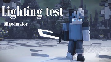 Mine-imator lighting test - #animation #minecarft #mineimator