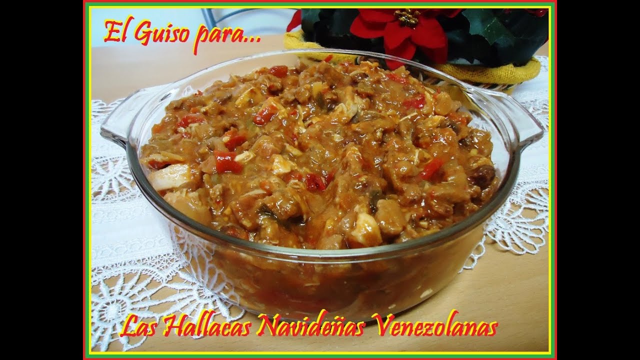 Receta del Guiso para las Hallacas Navideñas Venezolanas - YouTube