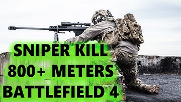 BATTLEFIELD 4 - 800+ METERS HEADSHOT MOVING TARGET SNIPER MONTAGE