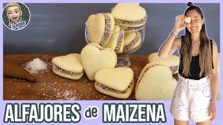 ALFAJORES de MAICENA CASEROS con MANJAR o DULCE DE LECHE 😍 RECETA FÁCIL de alfajores DELICIOSOS