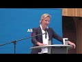 Alice Weidel bei der Demo der AFD Baden-Württemberg am 28.06.20 nach den Vorkommnissen von Stuttgart