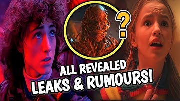 ☠️ Stranger Things Season 5 All Revealed, Leaks & Rumours Breakdown| Major Plots & Theories!