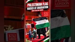 Palestinian Flag Raised at King’s College London Graduation 🇵🇸 | Palestine Solidarity #Shorts