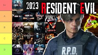 Ranking all RESIDENT EVIL Games (TierMaker Tier List)