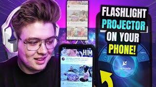 Flashlight Video Projector Tutorial For ANY PHONE 2021 (Android/iOS) screenshot 4