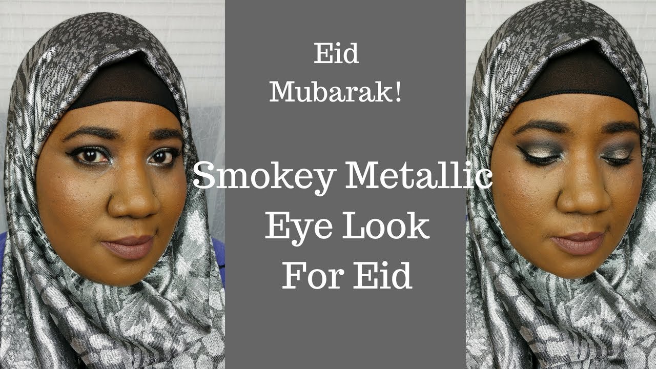 Eid Mubarak! A Simple Smokey Metallic Eye & Neutral Face For Eid