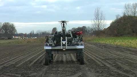 Autonomous navigation in a field