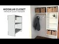 French cleat modular closet with free plans