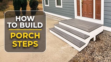 How to Build Porch Steps   Composite Decking