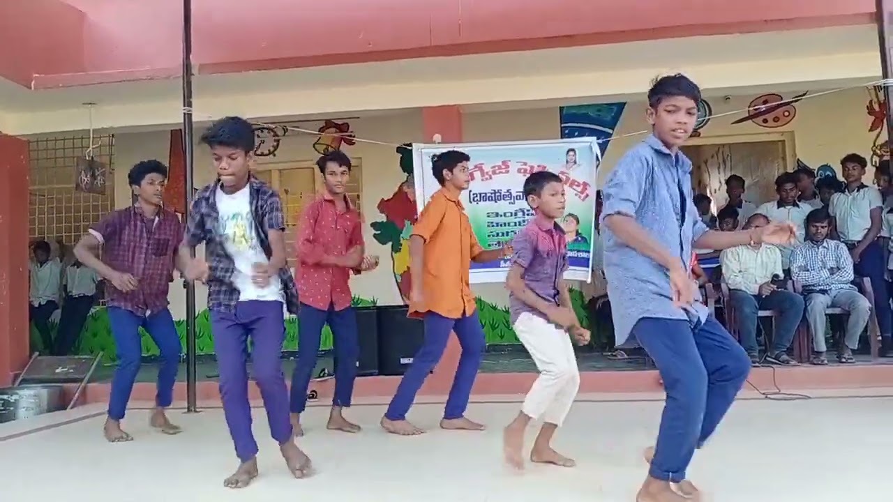 Telugu jathi goppatanam Telugu bhasha tiyyadanam song GTWAHS Boys,Seethampeta.boys dance.