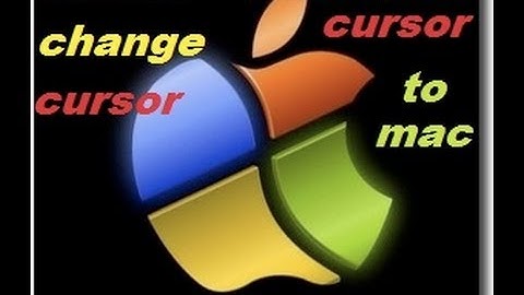 How To Change Windows 7 Cursor To Mac OSX Cursor
