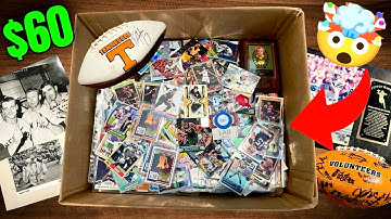HUGE BOX OF SPORTS CARDS AND MEMORABILIA BOUGHT AT GOODWILL!