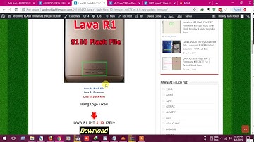 Lava R1 Flash File S110 | Firmware MT6737M 6.0 | Update Firmware