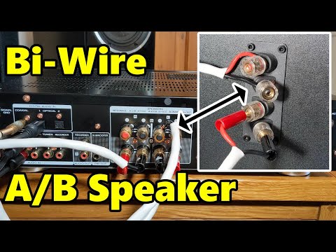 Bi-Wire Using A/B Speaker Terminals.