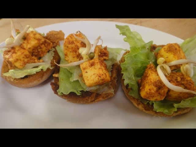 Achari Paneer Canapes