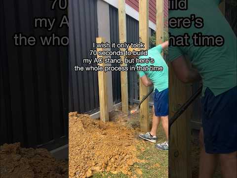 Full process of my elevated AC stand build! Plans in the description! #woodworking #woodworkingplans