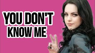 You Don't Know Me, Elizabeth Gillies Wiki