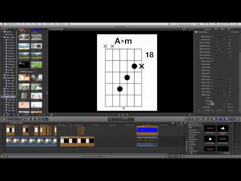 Final Cut Pro X (FCPX) Generators: Guitar Chord (2 versions)