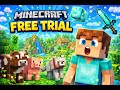 Trying Minecraft FREE TRIAL for the First Time! 😮 #MinecraftFreeTrial#minecraftkids