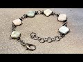 Morganite and Black Gunmetal Bracelet - Eps 331