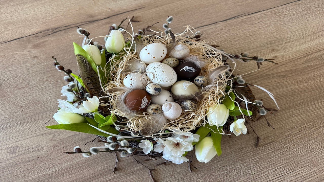 JARNÍ VĚNEC ☘️🌷🐣DIY/Postup ☘️🌷🐣