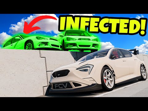 Zombie Infection Car Hide and Seek But My Car Blends In! (BeamNG Drive Mods)