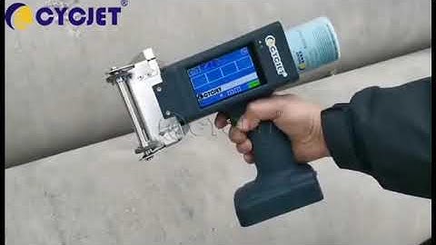 How to Print Info on Building Material by CYCJET Concrete Block DOD Handheld Inkjet Printer Handjet