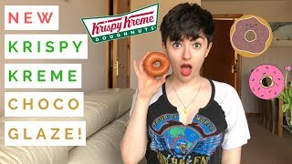 NEW Krispy Kreme Chocolate Glazed Donut Review!