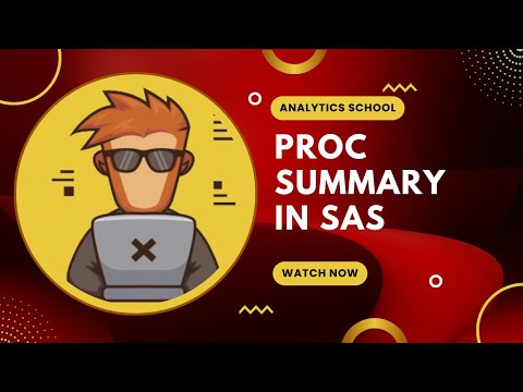 Vidéo: Que fait Proc Summary dans SAS ?