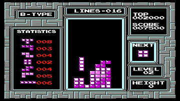 Tetris (NES) Gameplay on a Retron 5 in Upscaled 720p HD